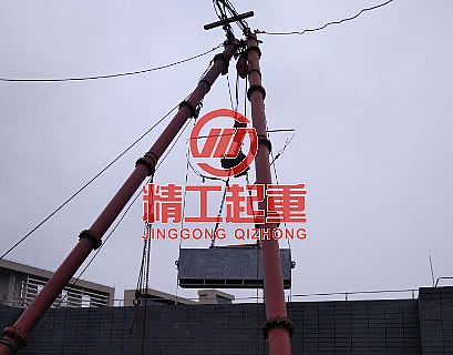 广州林和邨B5-B7栋项目擦窗机吊装安装